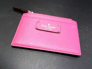 ■美品■ kate spade ケイトスペード レザー パスケース 定期入れ カードケース カード入れ ピンク系 DF0627