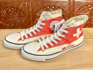 ★☆世界限定100足!希少レア!コンバース ALL STAR SWISS 8.5 27cm converse オールスター スイス 航空会社 ハイカット デッド 239☆★