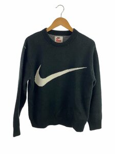 Supreme◆×NIKE SWOOSH SWEATER/ニット・セーター(厚手)/S/アクリル/BLK/BV7549-010