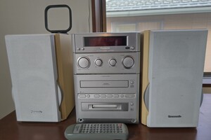 パナソニック ミニコンポ SA-PM30MD CD MD tuner カセット ジャンク