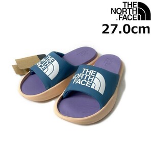 1円～!売切!【正規新品】THE NORTH FACE◆W TRIARCH SLIDE スライドサンダル US限定 アウトドア ハーフドーム(US10/27.0cm)青 紫 200703-15