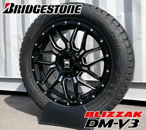 新品 車検対応 ナビゲーター FORD F150 Black Mamba BM7 20インチスタッドレスタイヤホイール ブリヂストン BLIZZAK DM-V3 285/50R20