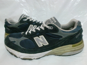 ★訳有/アメリカ製 new balance M993 NV `00s米国製ニューバランス M993 made in U.S.A. ネイビー/グレーリフレクター/ホワイト