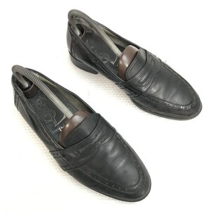 イヴサンローラン/yves saint laurent☆本革/コインローファー/スリッポン【25.0EEE/黒/black】靴/dress/Shoes/trainers◇bB-046