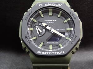 カシオ CASIO G-SHOCK ジーショック　　マットカラー　カーキー　カーボンベゼル GA-2110SU-3AJF