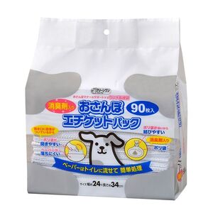 （まとめ買い）シーズイシハラ おさんぽエチケットパック 消臭剤入り 90枚 ペット用品 〔×3〕