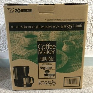 象印 コーヒーメーカー 6杯用 新品 EC-AK60-TD 未使用品 ダークブラウン