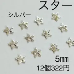 スター 星 シルバー 12個入り ネイルパーツ ミニチュア デコ レジン 封入