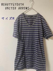 BEAUTY&YOUTH UNITED ARROWS Vネックカットソー　M