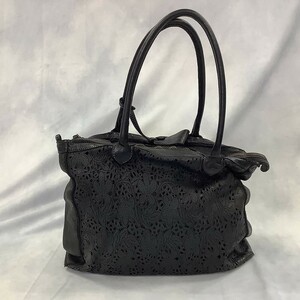 CATERINA LUCCHI カテリーナルッキ トートバッグ ショルダー付き ブラック系 [D2964]