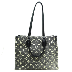 ［銀座店］LOUIS VUITTON LV ルイ・ヴィトン オンザゴー MM M46448（廃番） トートバッグ モノグラムジャガードデニム グレー DH83216