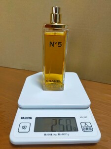 国内流通♪残量 257g(^^ゞ フルボトル 100mlトワレ「No.5：ナンバーファイブ」EDT-SP（スプレー）箱、ふたナシ _/_/ 交渉OK、匿名OK！ _/_/