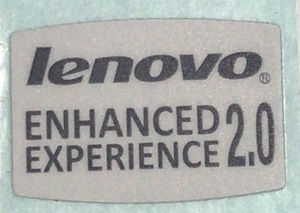 ■新品・未使用 ■10枚セット 【Lenovo　ENHANCED　EXPERIENCE2.0】エンブレムシール【18*12㎜】送料無料・追跡サービス付き☆P313