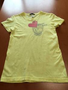 SILVER STAR黄★半袖Tシャツ(S)USED