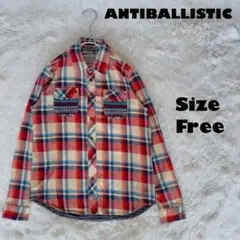 ANTIBALLISTIC✨ネルシャツ　異素材　切替デザイン　ネイティブ柄