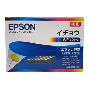 EPSON エプソン 純正インクカートリッジ ITH-6CL 6色パック イチョウ 27年3月期限【新品】12410K232