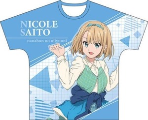 22/7(ナナブンノニジュウニ)斎藤ニコル 両面フルグラフィックTシャツ