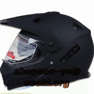 バイクヘルメット オフロード フェイスヘルメット シールド付き バイザー ダブルシールド オフロードヘルメット ECE/DOT