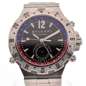 ブルガリ BVLGARI GMT40S ディアゴノ プロフェッショナル GMT 自動巻き メンズ 美品 内箱付き O#132473