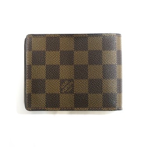 LOUIS VUITTON ルイヴィトン N60895 ポルトフォイユ・ミュルティプル ダミエ ２つ折り 財布【送料無料】中古品 used AB