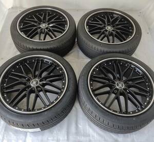 新品 20インチ 8.5J 5-114.3 タイヤ付4本SET メッシュ 245/40R20 アルファード ヴェルファイア (W2379)