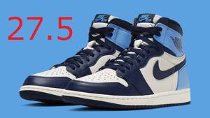 NIKE AIR JORDAN 1 RETRO HIGH OG OBSIDIAN UNIVERSITY BLUE 27.5cm ナイキ エア ジョーダン ユニバーシティ ブルー 新品未使用 黒タグ付き