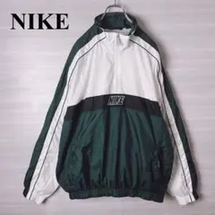 90s NIKE ナイキ　ヴィンテージ　ハーフジップ　ナイロンプルオーバー　L