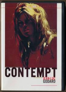 中古DVD 2枚組 ジャン＝リュック・ゴダール 軽蔑 Contempt クライテリオン2枚組 ブリジット・バルドー ミシェル・ピコリ 特典映像多数