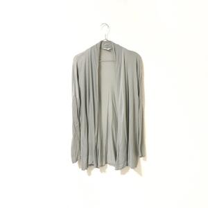 ★HELMUT LANG ヘルムートラング★レーヨン ドレープ ニット カーデガン 春夏 size S グレー 管:B:02