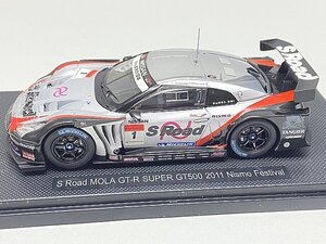 EBBRO エブロ 1/43 Sロード モーラ GT-R ニスモフェスティバル スーパー500 2011 #1 44679