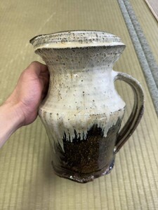 戸0723 花器 花瓶 水差し アンティーク レトロ　時代物　レア