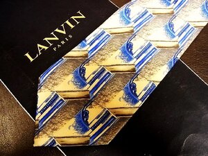 ★良品★3R05802【LANVIN】ランバン「デザイン 装飾 柄」ネクタイ