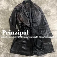 ヴィンテージ Vintage Prinzipal 豚革 羊革 レザーコート F