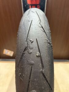 中古MCタイヤ PIRELLI DIABLO SUPERCORSA V3 SC1 110/70ZR17 ピレリ ディアブロ スーパーコルサ 110 70 17 3621 K5767