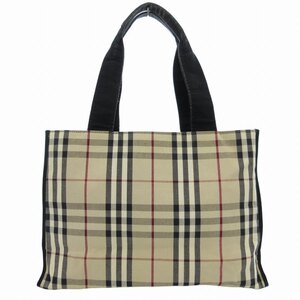 バーバリー ロンドン BURBERRY LONDON トートバッグ ハンドバッグ 肩掛け 手提げ ノバチェック キャンバス ベージュ