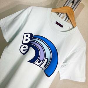 V190■BLUE/BLUEブルーブルー★薄水色/波レインボー★Tシャツ■2