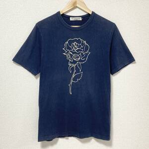 UNDERCOVER スカルローズ Tシャツ ネイビー 紺 2サイズ アンダーカバー 半袖 カットソー Tee 髑髏 薔薇 archive 3090428