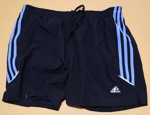 中古●adidas レディース ショートパンツ インナー付き 黒 短パン 部活 スポーツウェア 女子用 ウェア アディダス 匿名 