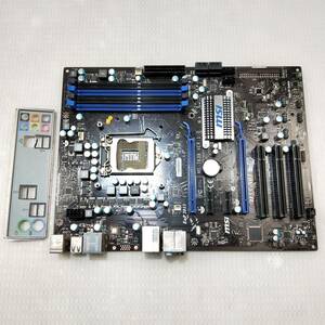 【中古パーツ】BIOS確認のみ、　MSI H55-S01 マザーボード　LGA1156 ■MB885