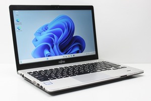 ノートパソコン Windows11 中古 富士通 LIFEBOOK S937 DVDドライブ メモリ8GB SSD256GB 第7世代 Core i5 Windows10 カメラ 13.3