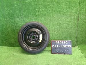 パッソ KGC30 35 トヨタ純正 14インチ スペアタイヤ1本 DUNLOP T115/70D14 14×4T 4×PCD100(240416)