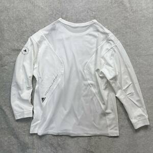 新品未使用 XLサイズ adidas by Stella McCartney アディダス ステラマッカートニー ロンT Tシャツ トップス メッシュ コラボ ホワイト 白