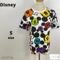 Disney ディズニーストア Tシャツ トップス 総柄 ミッキーマウス 綿