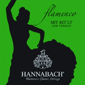 HANNABACH SET827LT 緑 ローテンション クラシックギター弦 Flamenco〈ハナバッハ〉