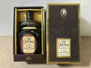 未開栓 古酒 GRAND OLD PARR DE LUXE グランド オールドパー デラックス スコッチ ウイスキー 12年 1000ml 43% 箱付 洋酒/特級 長期保管/NL