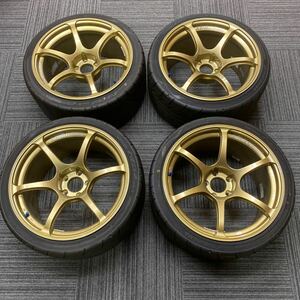 超美品 希少 タイヤ ホイール アドバンレーシング RG3 19インチ 10.5J +15 114.3 ネオバ AD08 BNR34 スカイライン GT-R BCNR33 BNR32 軽量