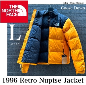 ◆モデル出品◆新品 Lサイズ ノースフェイス 1996 レトロ ヌプシ グースダウンジャケット700fill イエロー系 THE NORTH FACE RTRO NPSE JKT