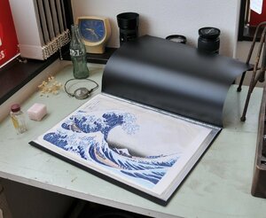 ○浮世絵　手刷り版画　10枚セット　A　富嶽三十六景　東海道五十三次　葛飾北斎　歌麿　広重　和モダン　古道具のgplus広島