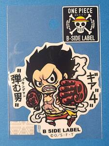 ワンピース B-SIDE LABELステッカー　ギア4　弾む男　バウンドマン　ONE PIECE