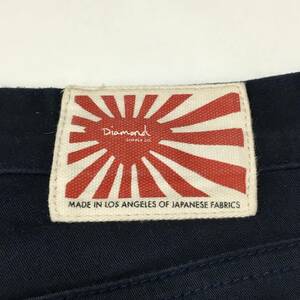 美品 DIAMOND SUPPLY&CO SLIM PANTS NAVY ダイアモンドサプライ スリム パンツ ネイビー 紺 W30 メンズ ズボン ストリートブランド